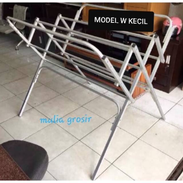 Jemuran Baju Aluminium Model W Kecil Dan Model W Kecil Sayap Shopee Indonesia