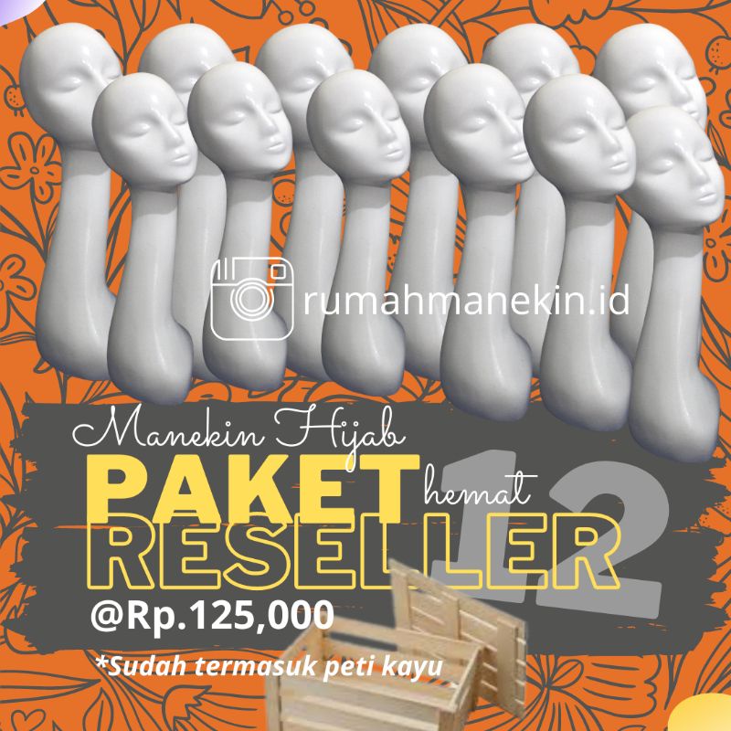 GROSIR Patung Hijab / Grosir Manekin Kepala Hijab / Manekin Display Hijab / Manekin Hijab grosir 12
