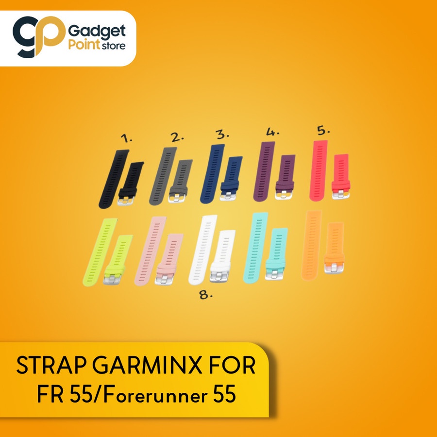 GarminX Band Forerunner 55 Strap FR55 Tali untuk Forerunner 55