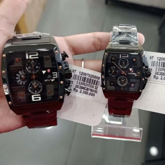 Jam Tangan Couple Expedition E6636 6636 Full Black Original Mikayla.Outlet