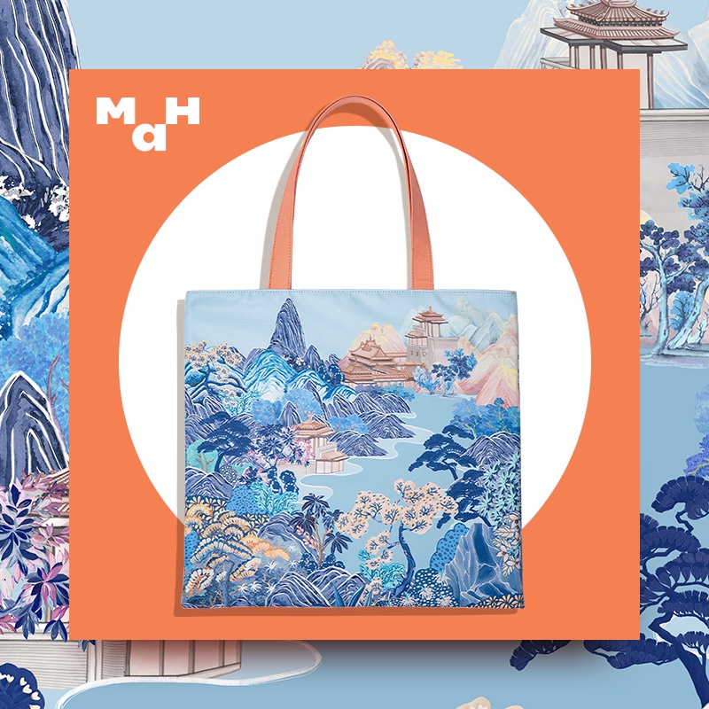 MAH Original Designed Tote Bag Bahan Kanvas Tas Cewek Laptop Bag