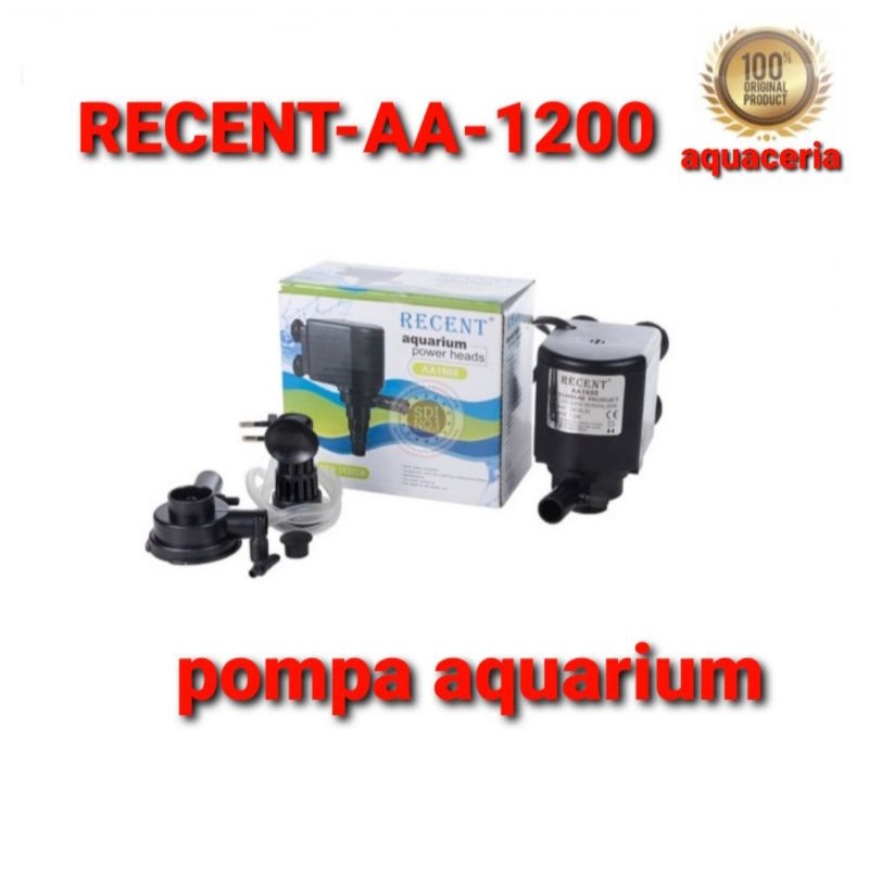 RECENT AA 1200 POMPA CELUP AIR AQUARIUM POWER HEAD 1200 RECENT