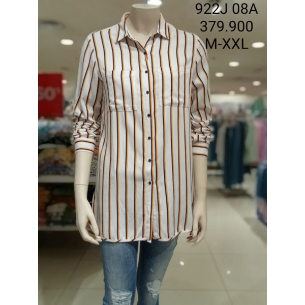 kemeja cardinal girl | kemeja wanita garis | tunik cardinal