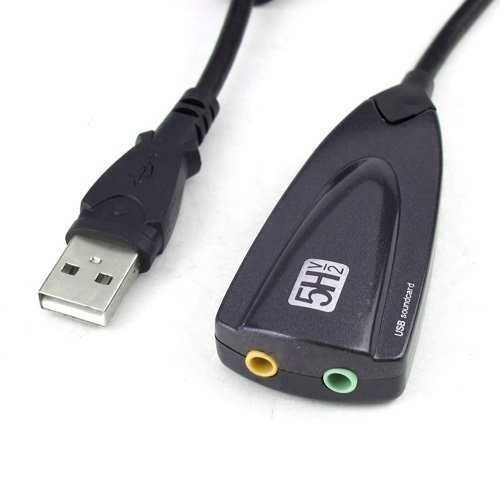 USB Sound Card kabel / Kabel sound card USB virtual 7.1 channel audio mic