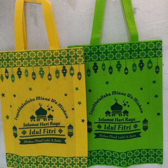 

NEW Goodie bag Lebaran 30x40 1 sisi 3 warna - Kuning