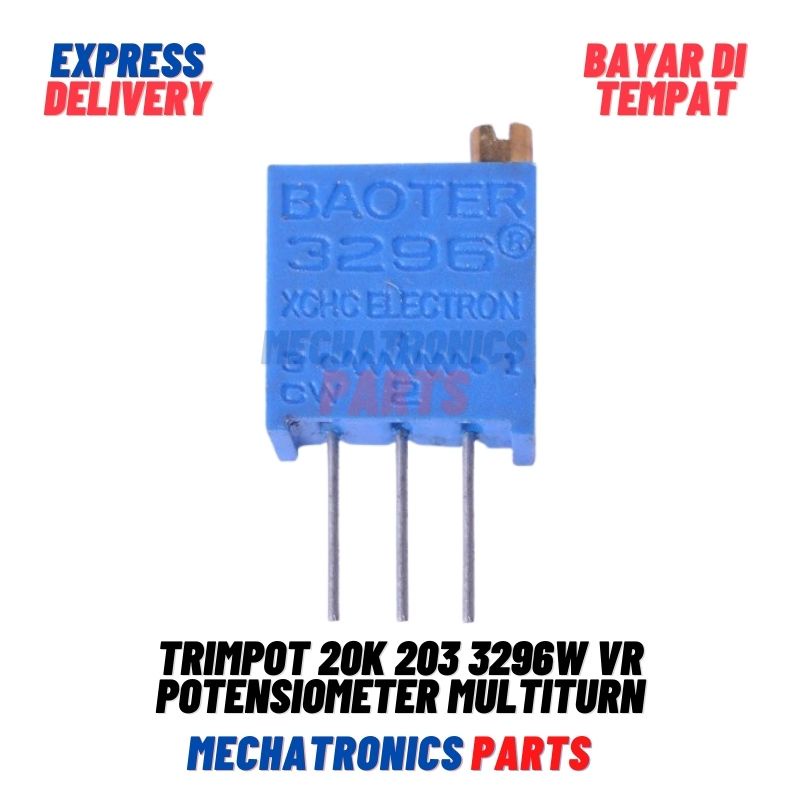 TRIMPOT 20K 203 3296W VR POTENSIOMETER MULTITURN POTENTIOMETER