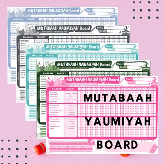 MUTABAAH YAUMIYAH White Board Rajin Shalat Solat Ibadah