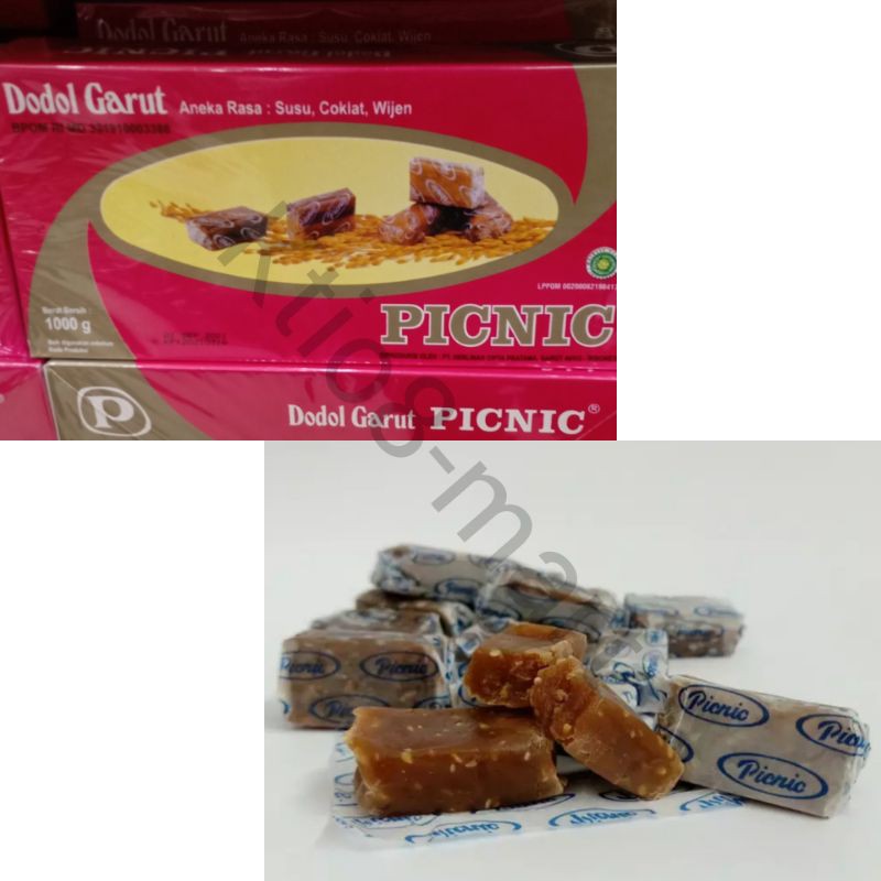 

Picnic Dodol 1kg / Dodol / Garut / Special / Quality / 1000gr / Aneka Rasa Susu, Coklat,Wijen