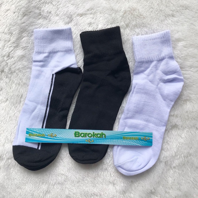 DIKEMAS 12 Pasang Kaos Kaki Sport (Lusinan)