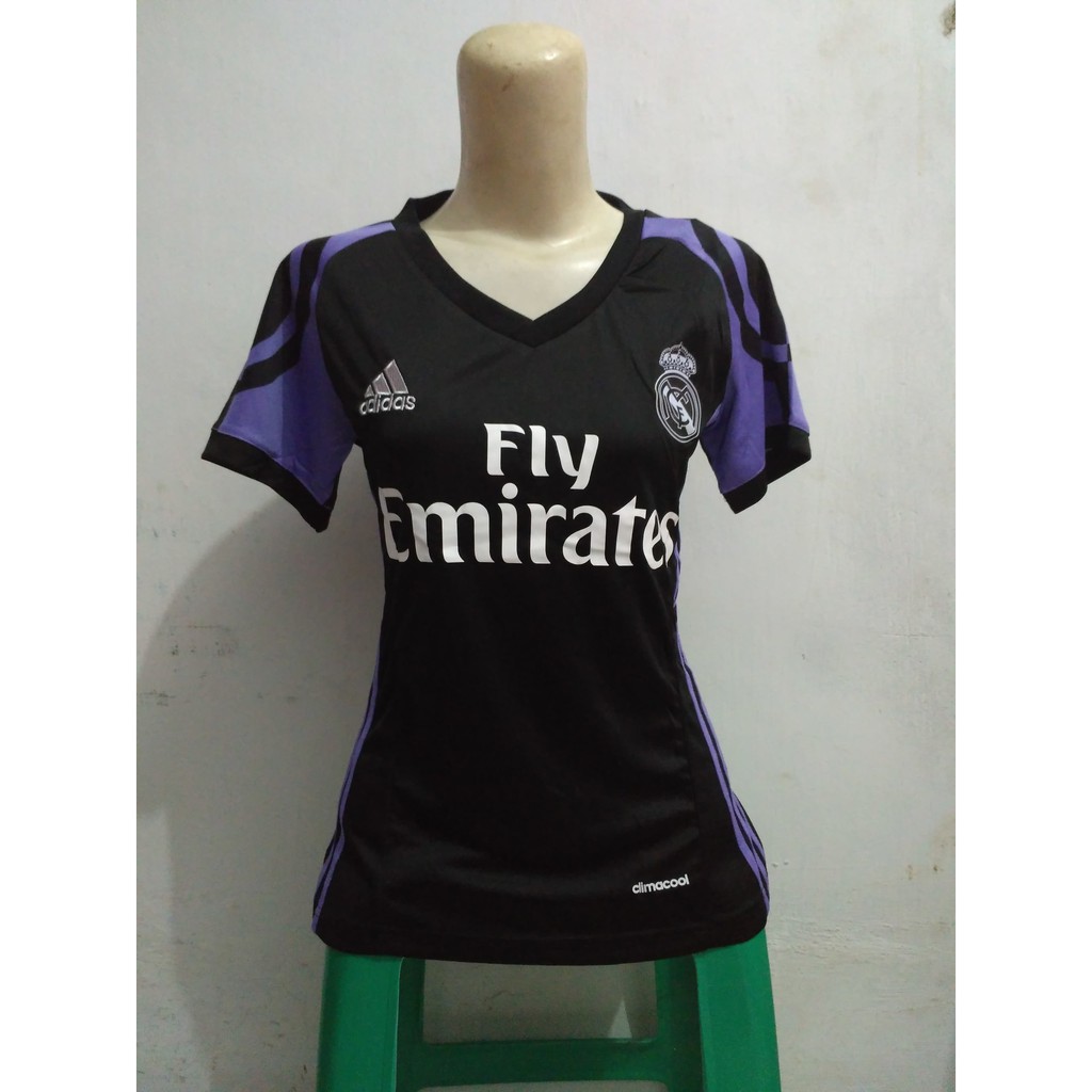 PROMO JERSEY BAJU BOLA GRADE ORI LADIES MADRID 3RD 2016-2017 PALING MURAH