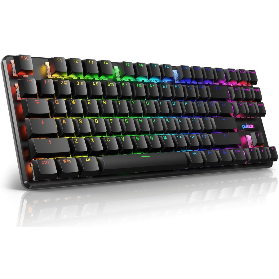 Pulsar Low Profile US ANSI Keycaps - PBT Doubleshot Gaming Keyboard