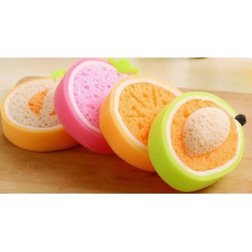 Spons Sponge Cuci Piring Motif Buah