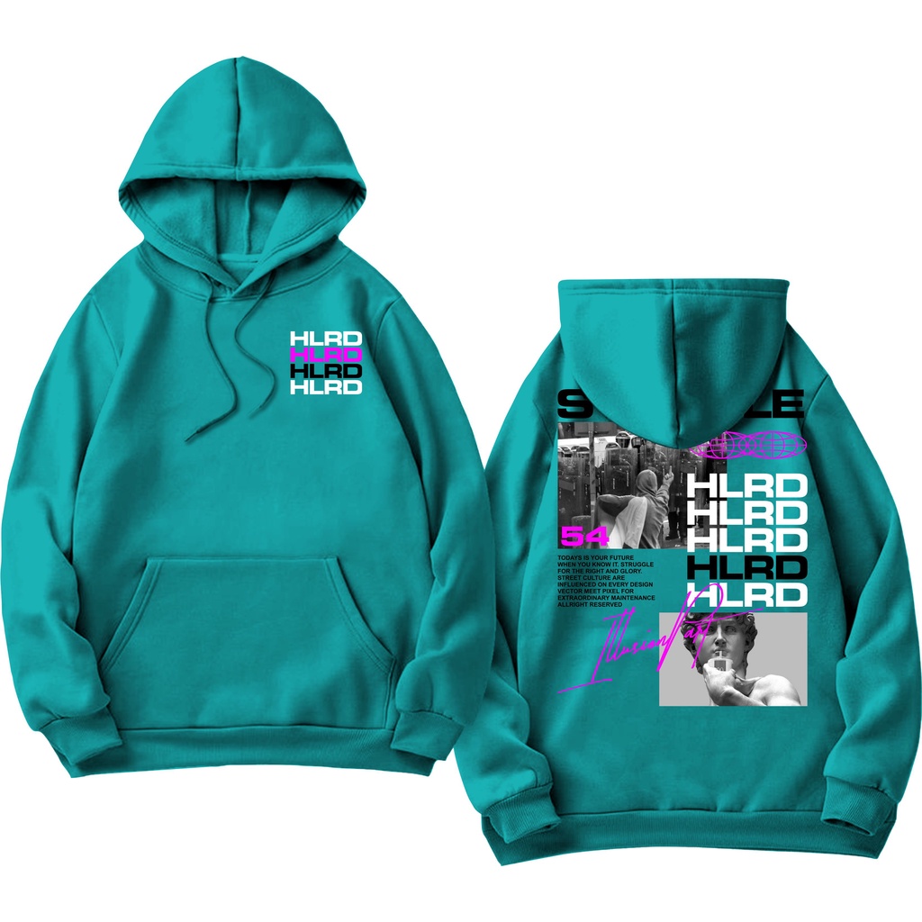 Holyrider Jumper Hoodie Ilusion Art II Sweater Hoodie HLRD Sablon DTF Fleece Cotton II SIZE M-XXL (Pria &amp; Wanita) Free stiker&amp;Gantungan Kunci