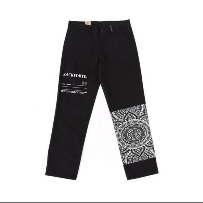 celana panjang bandana celana bandit celana kombinasi motif bandana celana viral oversize