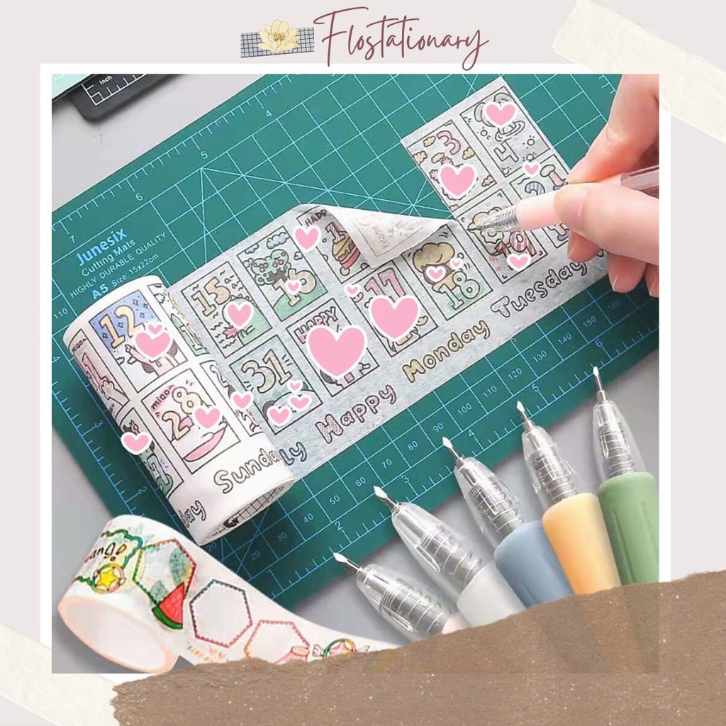 

[FS] Pen Cutter Alat Pemotong Kertas Morandi Color Carving Pen Knife Creative Sticker DIY