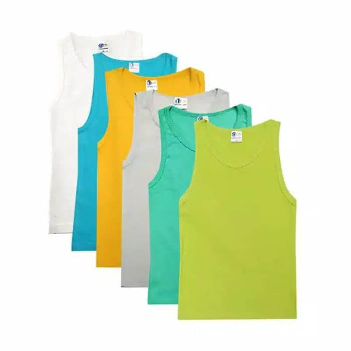 Kaos Dalam Katun - Kaos Dalam Anak - Singlet Anak Gtman Singlet Anak Laki-Laki (2-9 Tahun) -