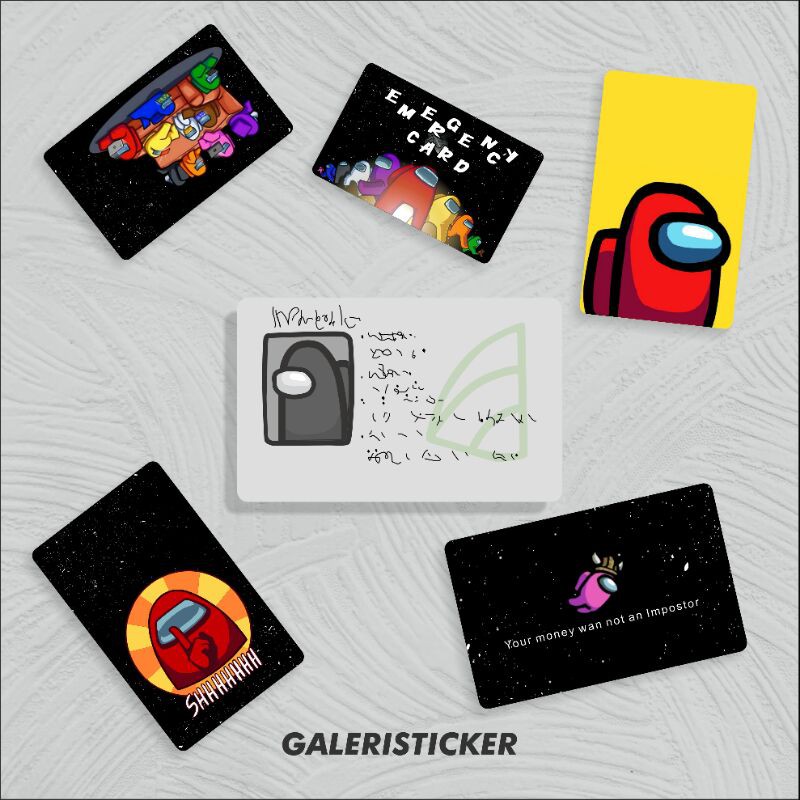 

Stiker Kartu ATM AMONG US