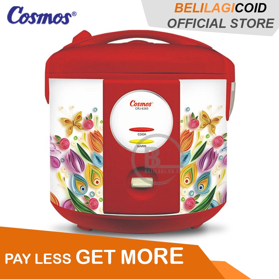 Cosmos Rice Cooker CRJ 6305 / Megicom Cosmos CRJ-6305 / Magic Com Cosmos ORIGINAL CRJ6305