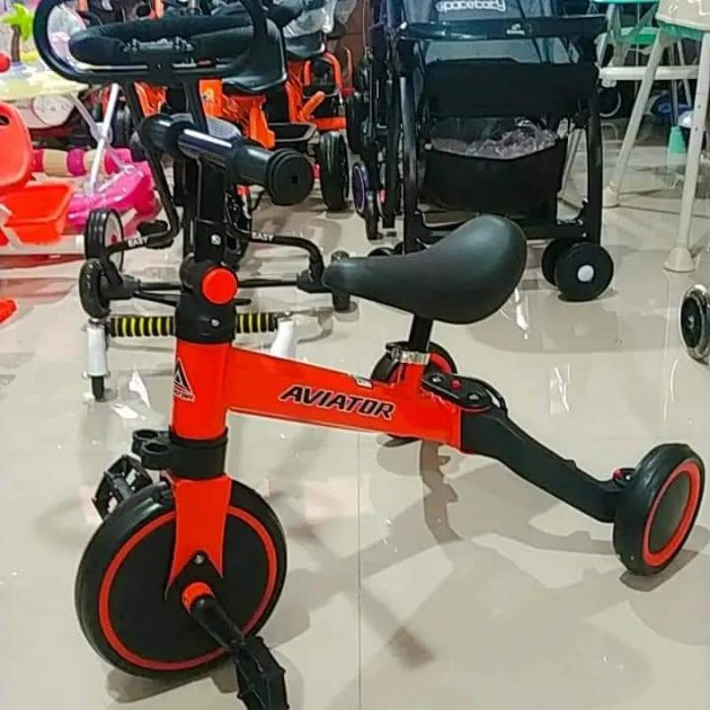 sepeda aviator roda tiga 3in1