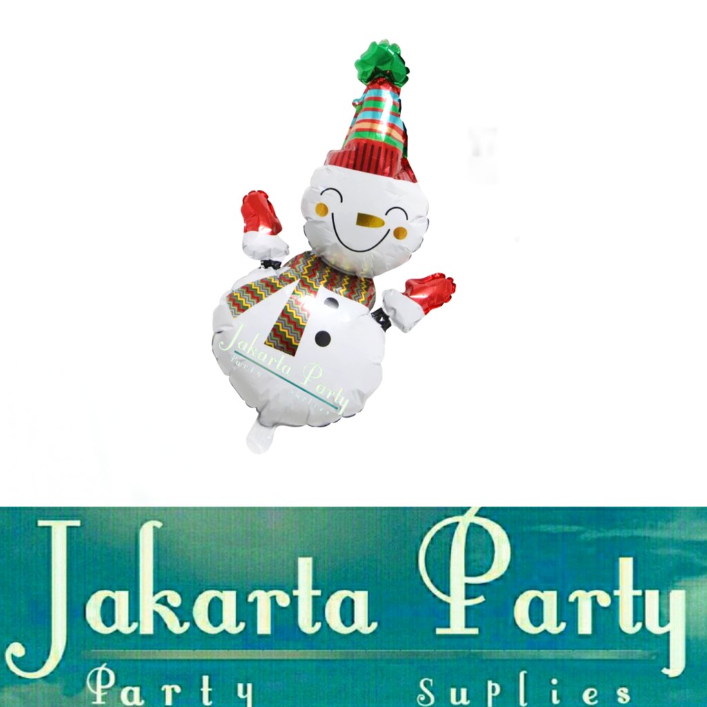 Balon Foil Snowman Mini / Balon Foil Natal / Balon Foil Xmas