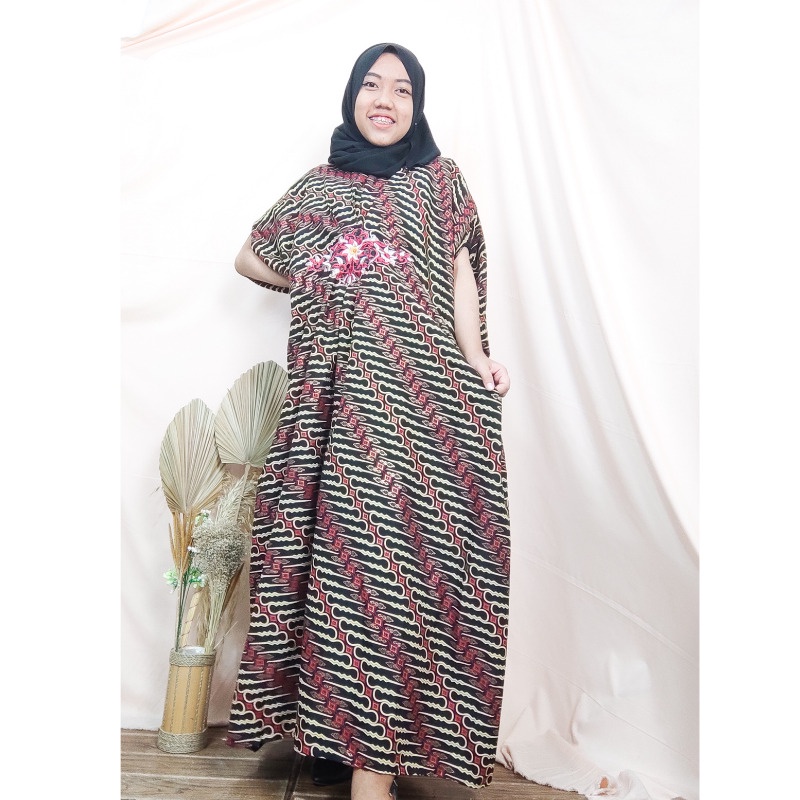 SB Collection Dress Maxi Lila Longdress Kaftan Gamis Jumbo Batik Wanita