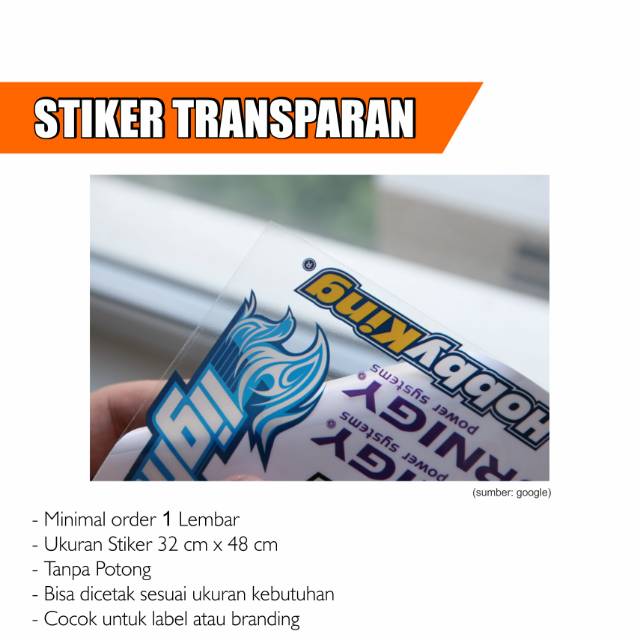 

STIKER TRANSPARAN