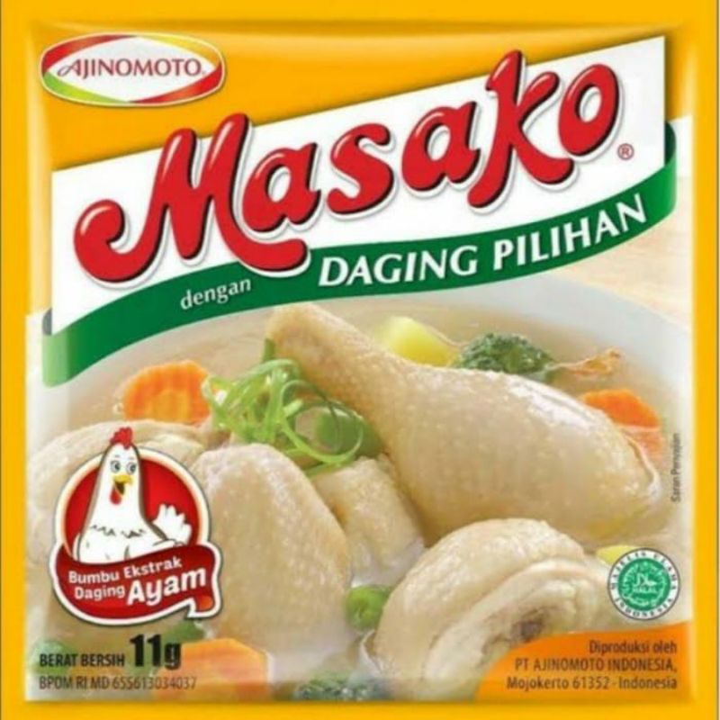 

Masako Bumbu Kaldu Penyedap Rasa Ayam.