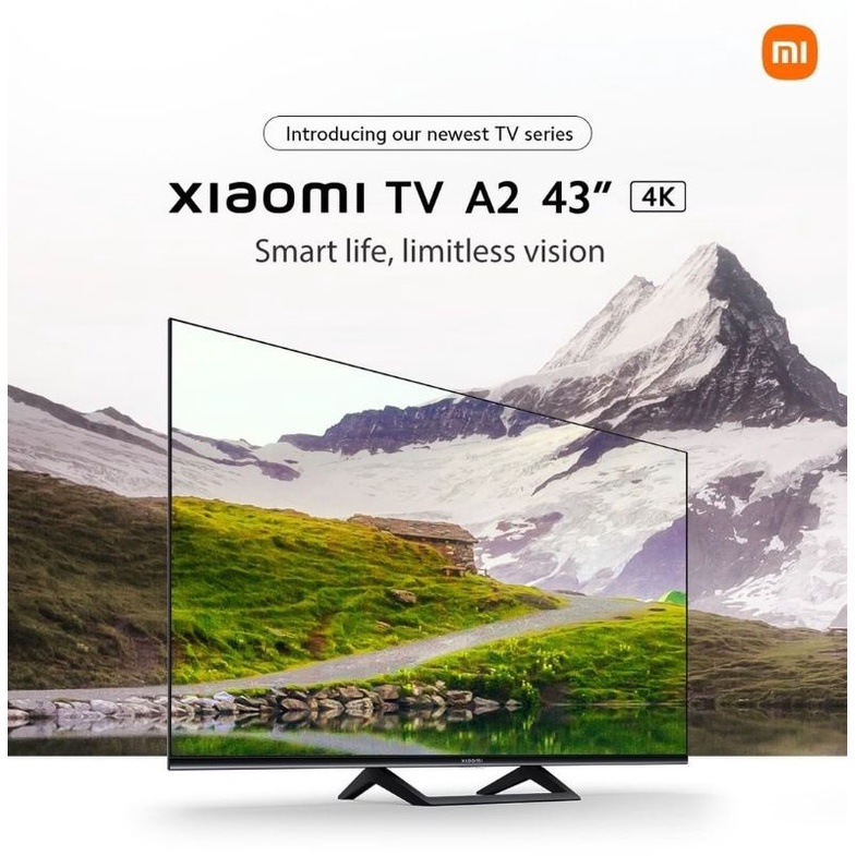 Xiaomi Mi Android TV A2  43 Inch 4K Digital DVBT2 Bezelless Android  Garansi Resmi