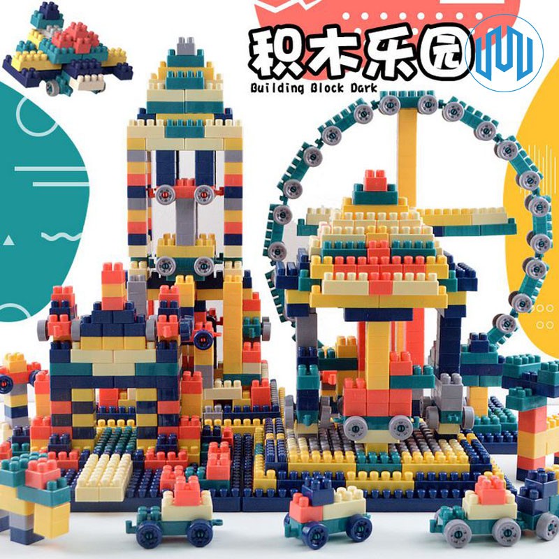 Mainan Lego Bangunan Balok Partikel Besar Run Marble Edukasi