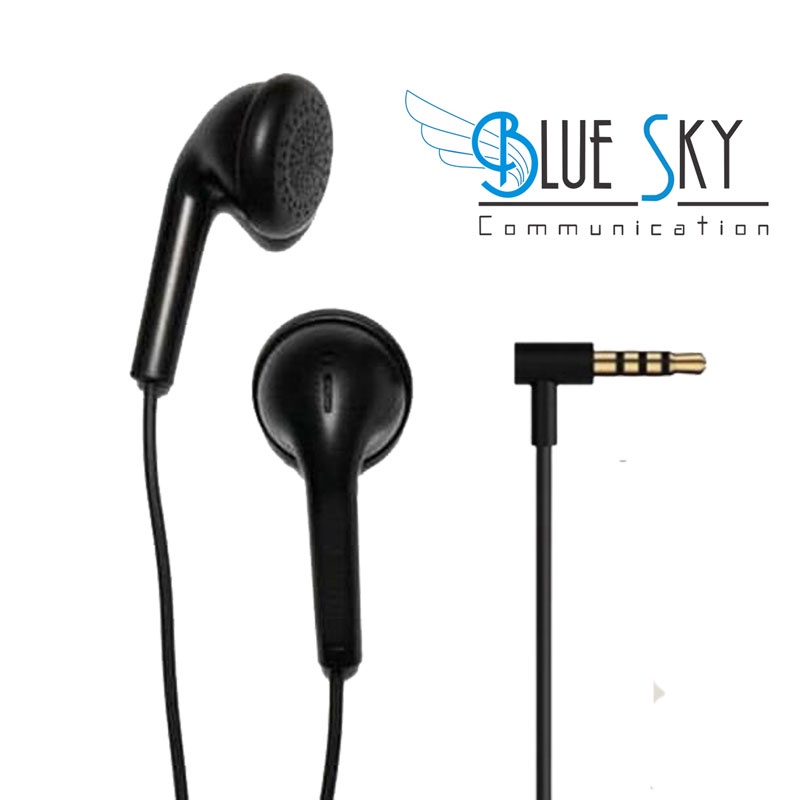 EARPHONE HEADSET MP3 CL HF01 FULL BLACK HITAM