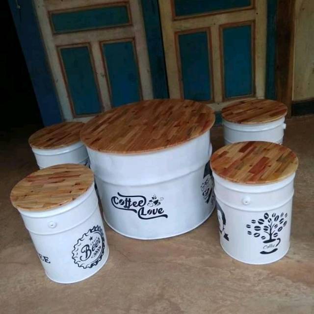 Kursi Caffe Kursi Tong Unik Kursi Teras Satu Set 4 Kursi 1 Meja Furniture Mebel MURAH LARIS SHOPE