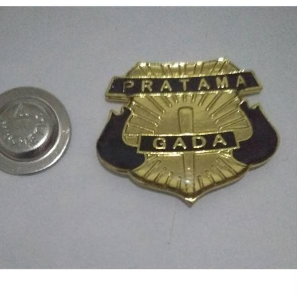 RR8 Pin bross wing lencana aksesoris kewenangan Gada Pratama Security Satpam Magnet kuningan tebal b