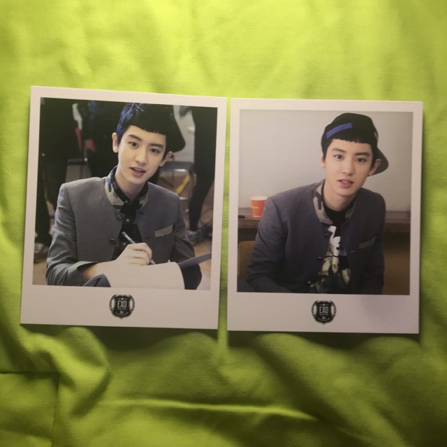 [EXO] Official Chanyeol Polaroid Postcard Photocard PC XOXO White Version