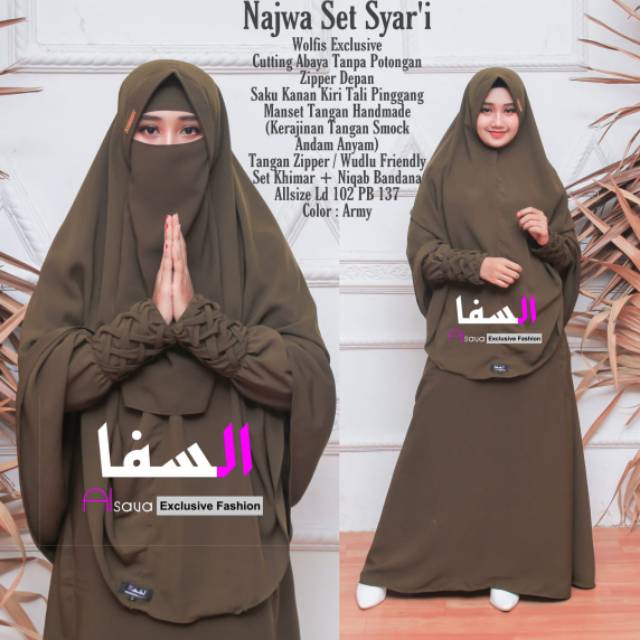 Gamis Set " Najwa Syar'i"