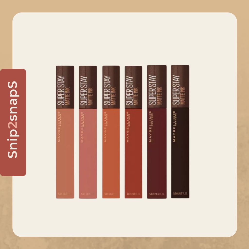 Maybelline Superstay Matte Ink Liquid Matte Lipstick Make Up (Coffee Edition)