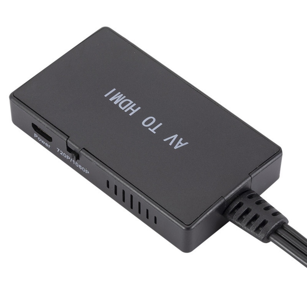 Video Audio Konverter AV RCA to HDMI Adapter 1080P - S2022 - Black