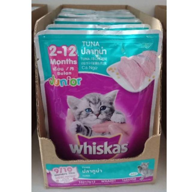 Whiskas Junior/Adult Tuna/Mackerel/Ocean Fish/Grilled Saba/ chicken 80gr | whiskas pouch