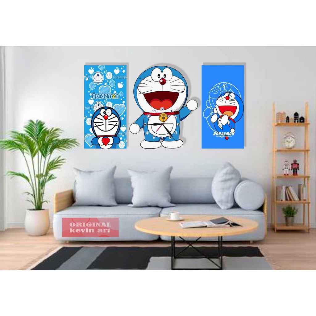 JAM DINDING DORAEMON SERBA SERBI KOLEKSI PAJANGAN DINDING HIASAN DINDING KAMAR TIDUR KARAKTER DORAEMON UNIK MINIMALIS AESTHETIC MURAH BAGUS DEKORASI ULANG TAHUN 1 SET TEMPEL TEMBOK PAJANGAN DINDING POSTER PERNAK PERNIK HIASAN RUMAH AKSESORIS TERBARU