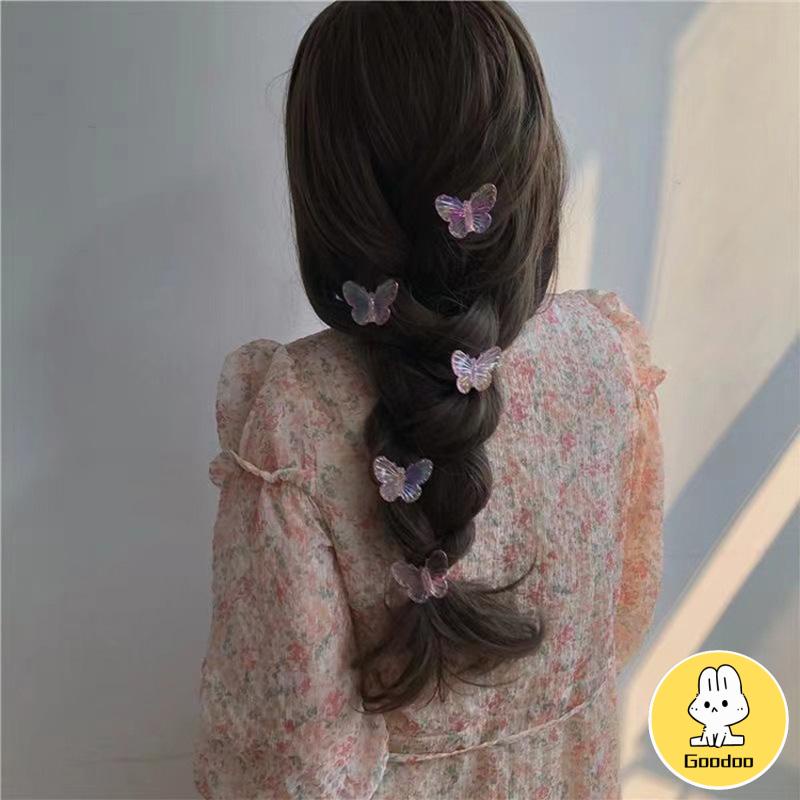 Jepit Rambut Bentuk Kupu Warna-Warni Bahan Metal Untuk Anak Perempuan Butterfly Fashion Aksesoris Wanita -Doo