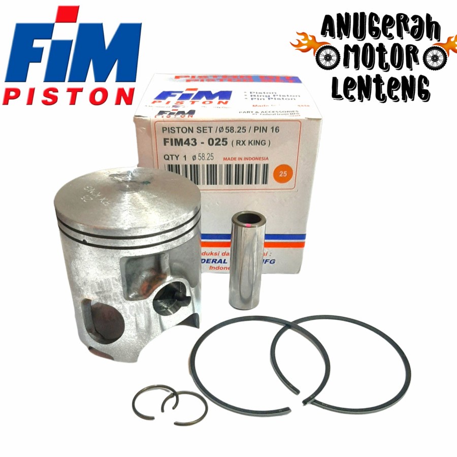 Piston Kit / Seher FIM 43 OS 25 0.25 (58.25) Yamaha RX King