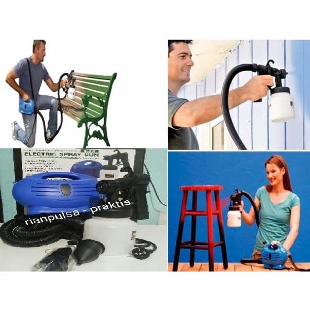 Kompresor Semprot Cat Elektrik Air Brush Spray Gun Paint Compressor