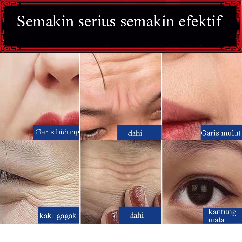 krim anti kerut 30g krim wajah pelembab krim anti penuaan krim kerut wajah - pelembut untuk penuaan dini Clear crow's feet / garis dahi / garis nasolabial / garis mulut