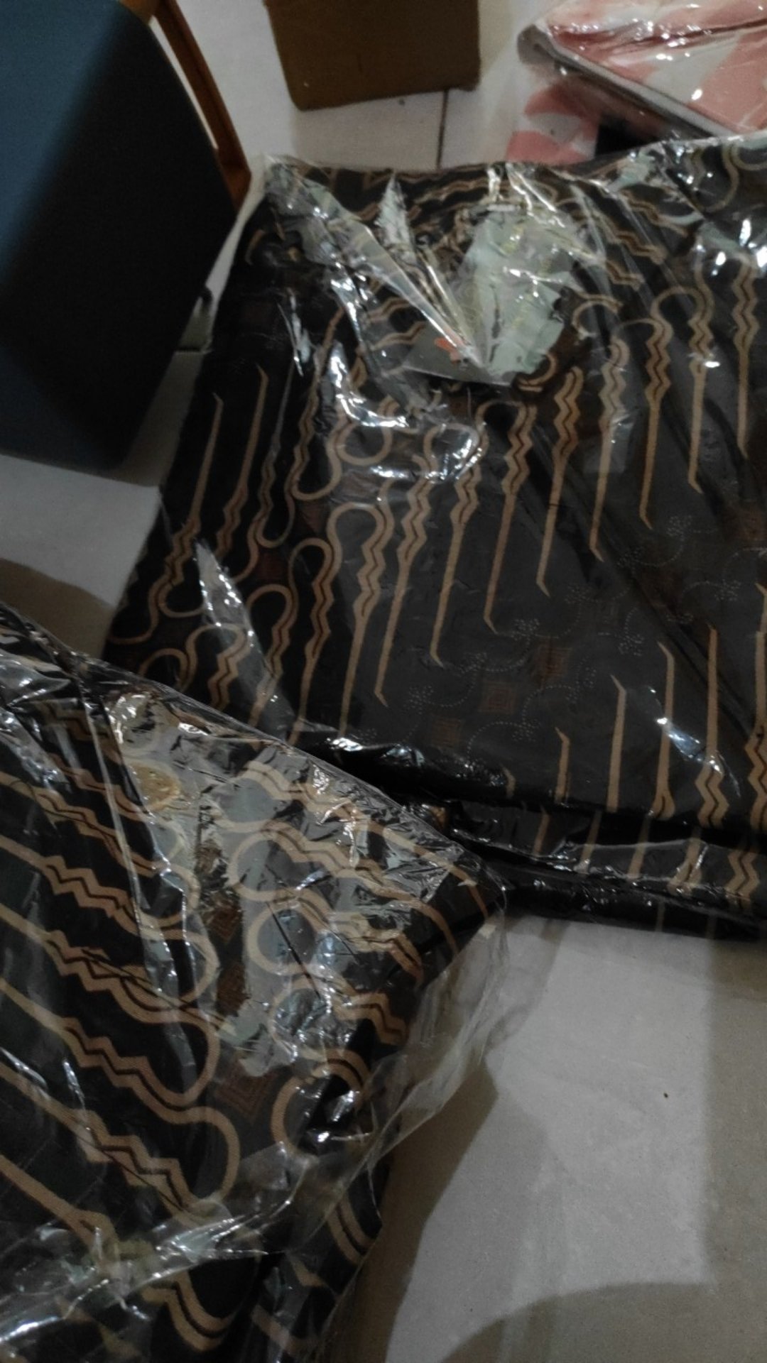 Nabila Batik Jumbo M / 10xl Kemeja Lengan Pendek Motif Daun Kering Murah Batik Jumbo