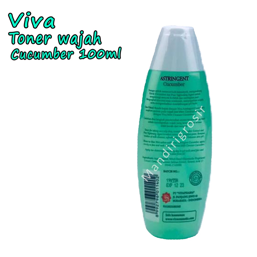 Toner wajah *Viva cosmetics * cucumber * 100 ml