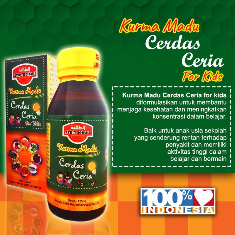 Madu Lengkap Si Buah Hati Anak CERDAS CERIA Plus Albumin Ikan Kutuk