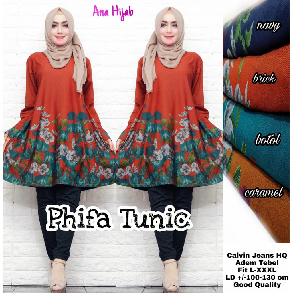 PHIFA TUNIK CALVIN JEANS HIGH QUALITY