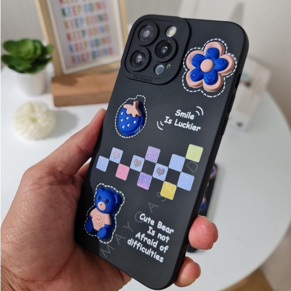 Softcase Macaron Cute 3D [3D1] OPPO A96 A76 A16 A54 A55 A53 A5S A11K F9  A3S A1K Reno 4 4F Reno 5 5F