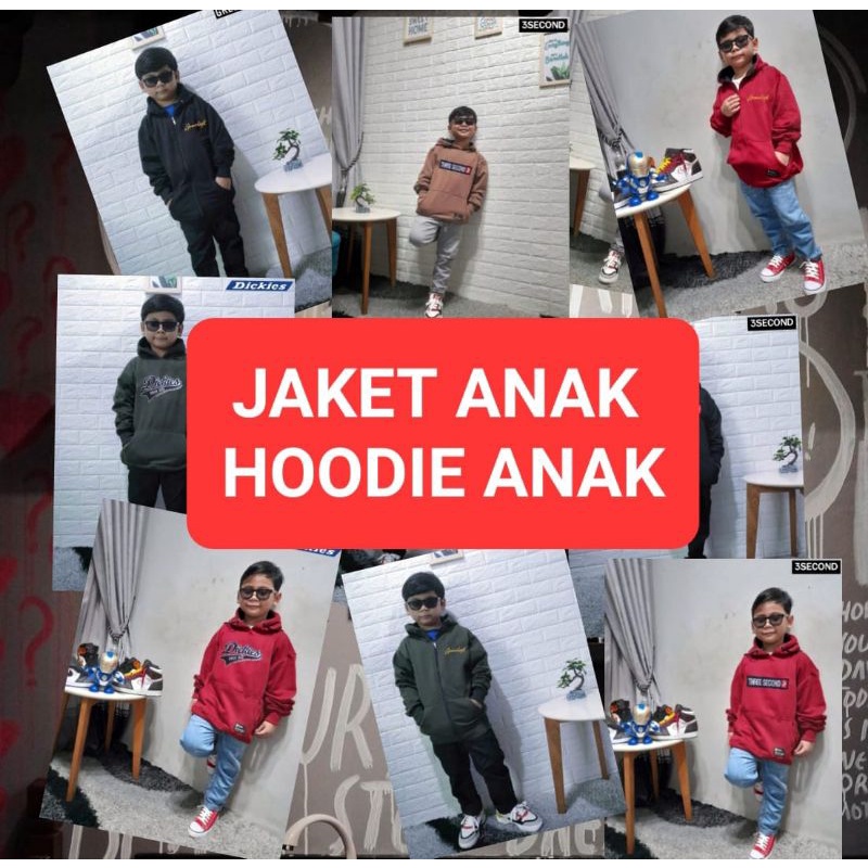jaket anak termurah 3second / hoodie anak 3second /promo jaket anak pria wanita/jaket kids