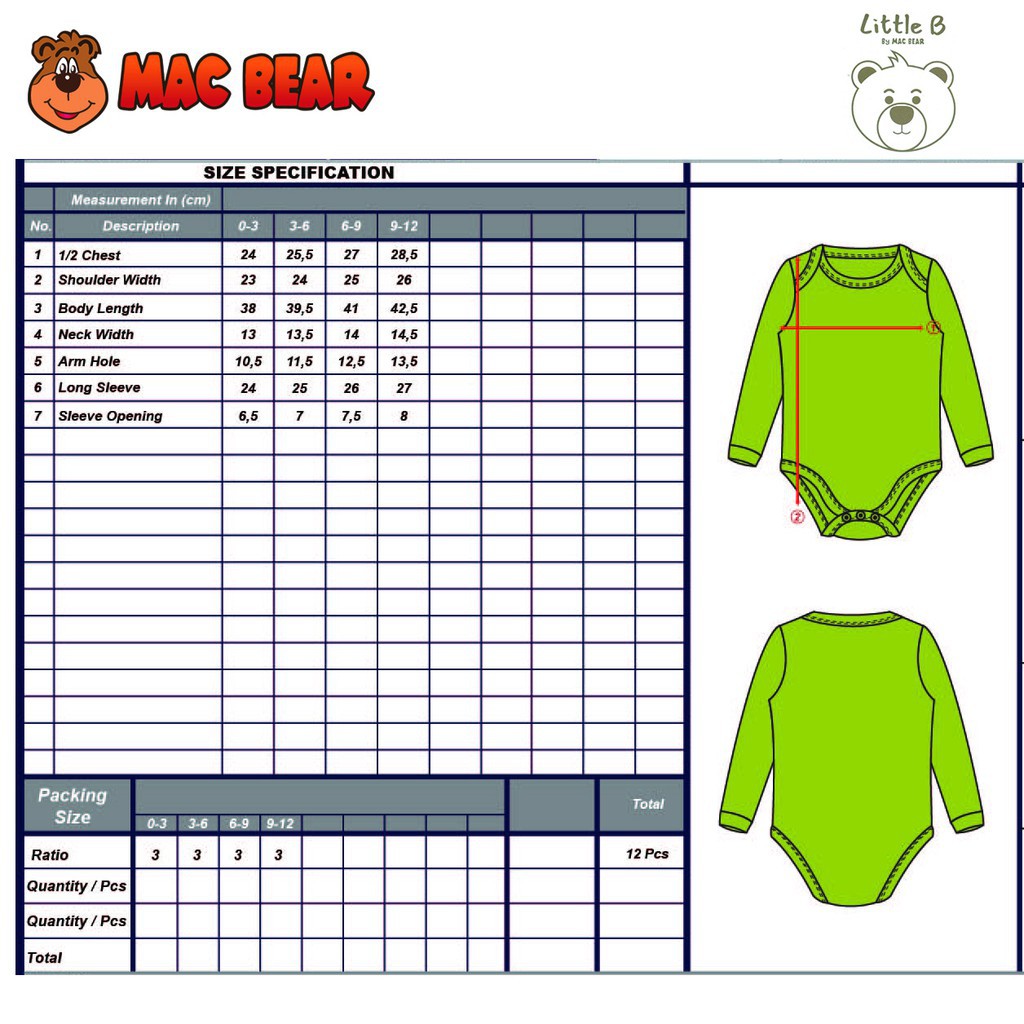 Little B By MacBear Jumper Bayi Unisex Basic Collection Little Boly Newborn - 12 bulan-6