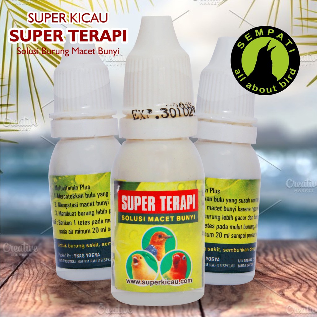 Super Terapi Super Kicau Obat Burung Sakit Perontok Bulu Saat